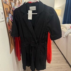 Hausen Black Jean Romper